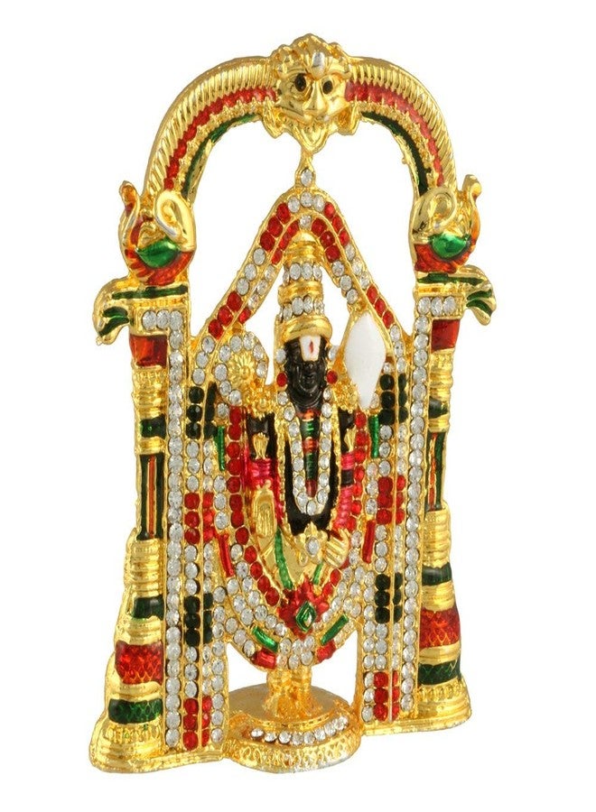 GCT Tirupati Balaji Idol Lord Venkateswara Idol (B-120) Color Metal Statue for Home Décor Car Dashboard Mandir Pooja Murti Temple Puja Office Table Showpiece - Image 3